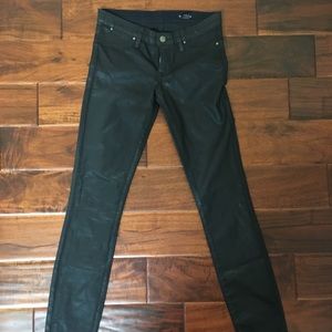 Club Monaco Black Leather Pants